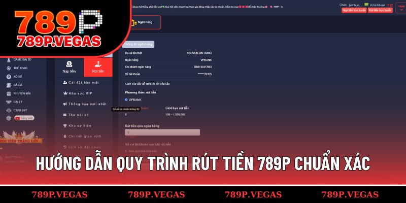 Chia sẻ 3 bước để rút tiền 789P đúng nhất